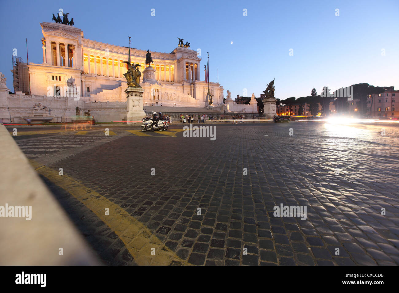 Rome, la colline du Capitole, Emanuel, Viktor, monument de Vittorio Emanuele II, Piazza Venezia Banque D'Images