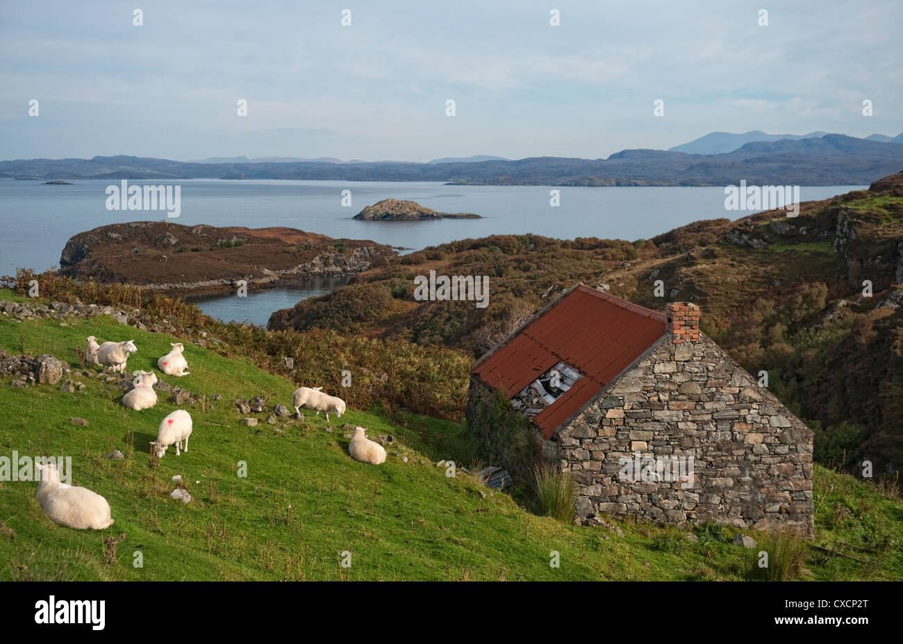 La côte nord de l'Ecosse 500 - La côte nord 500 est un 516-mile scenic route autour de la côte nord de l'Ecosse, commençant et se terminant à Inverness. Banque D'Images