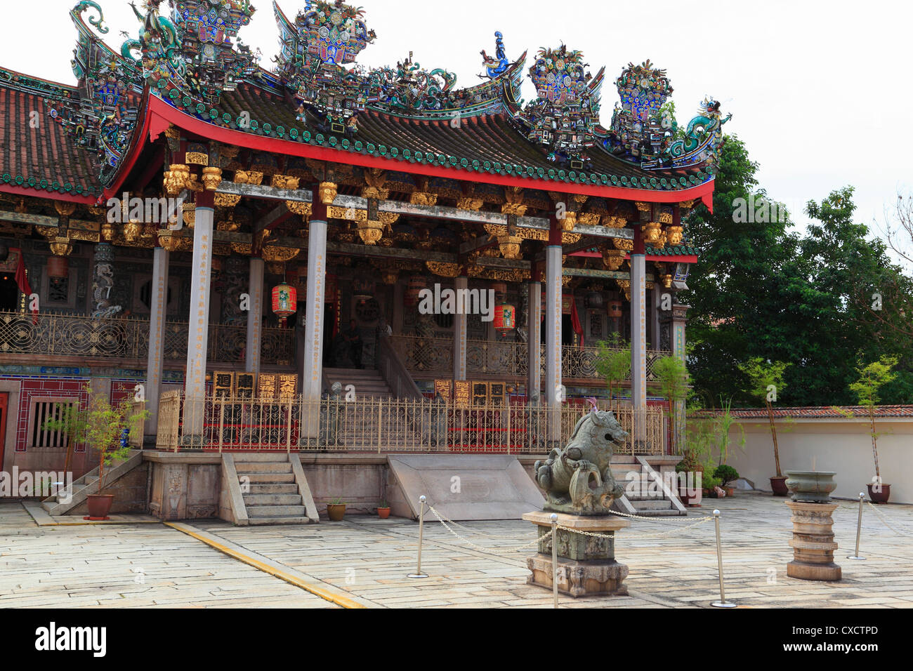 Khoo Kongsi, Penang, Malaisie Banque D'Images