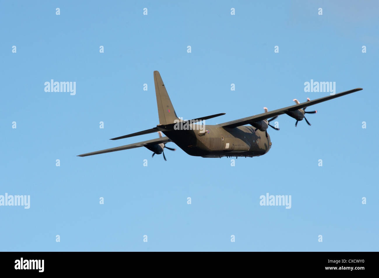 Hercules C-130. 875 à RAF Valley Anglesey au nord du Pays de Galles au Royaume-Uni. Banque D'Images