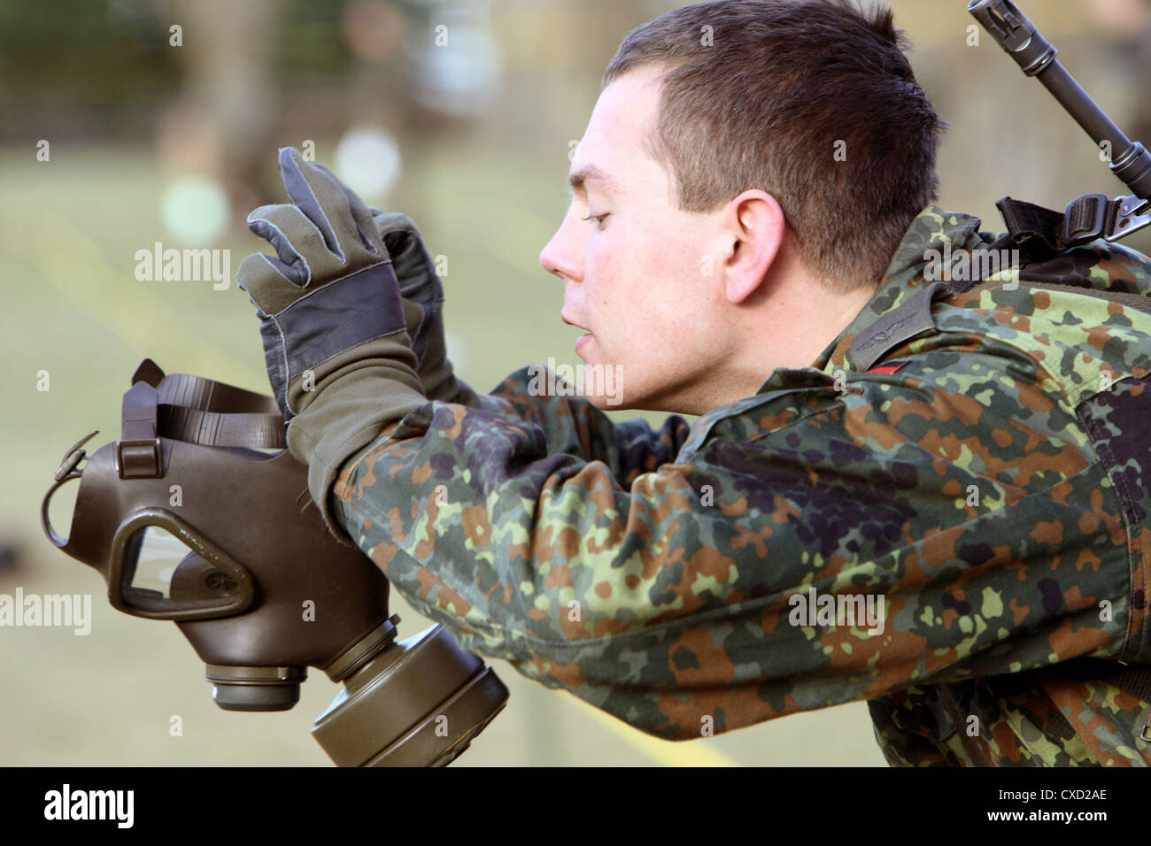 La formation de base à l'armée Banque D'Images