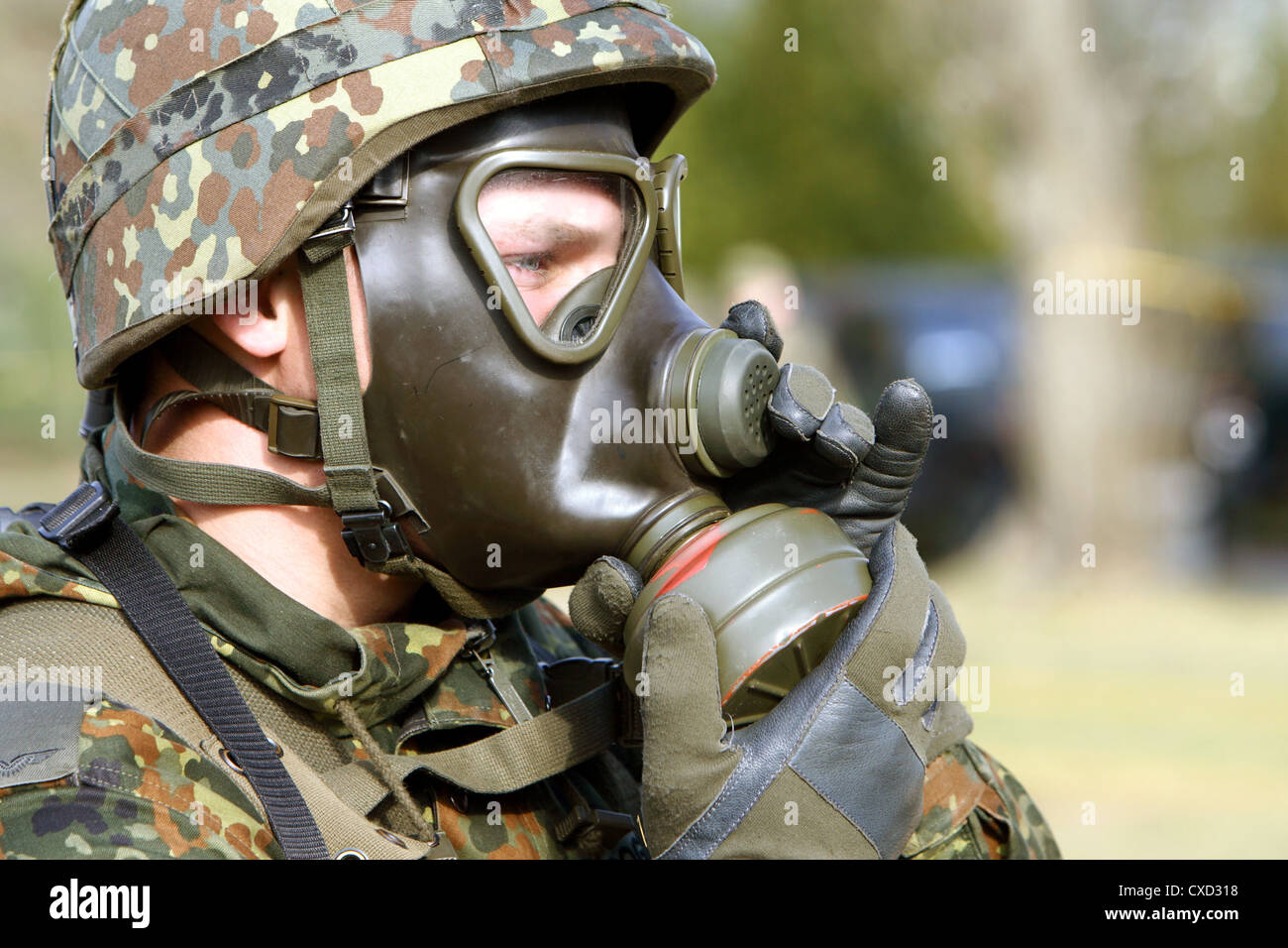 La formation de base à l'armée Banque D'Images