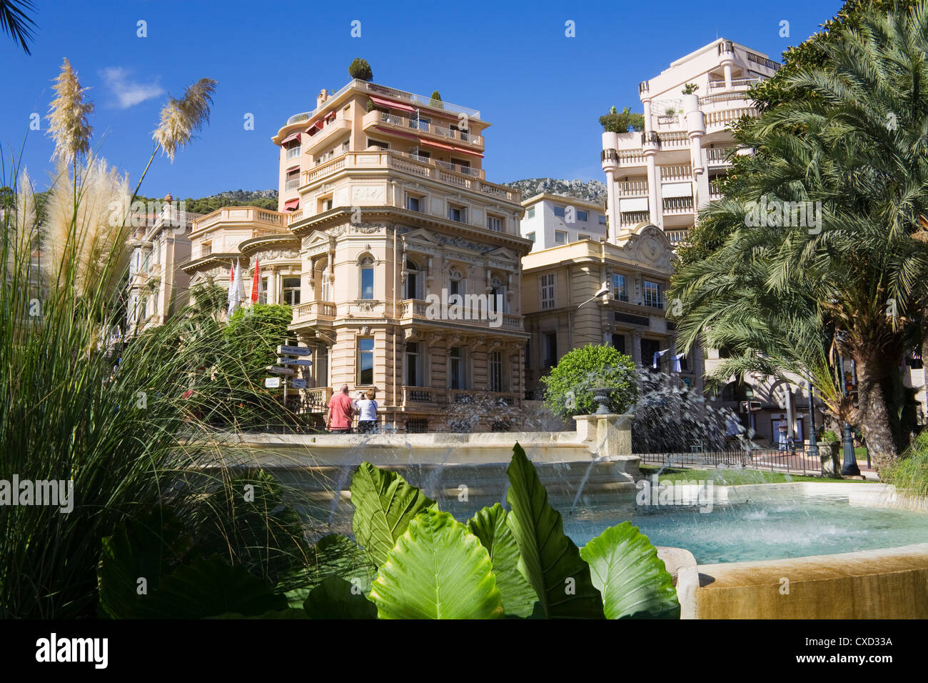 Jardins du Casino, Monte Carlo, Monaco, Europe Banque D'Images