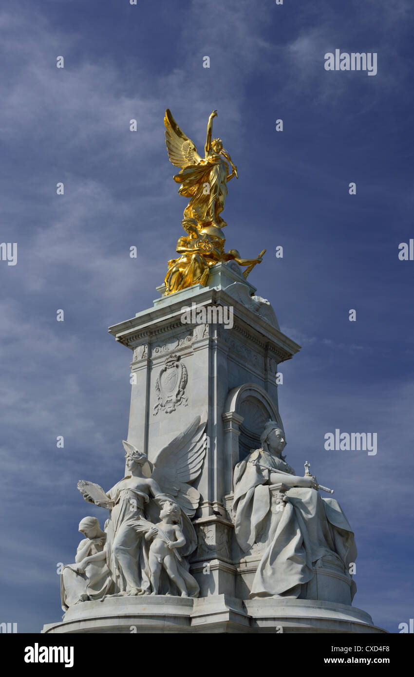 Victoria Memorial, Queen's Gardens, Buckingham Palace, London, Royaume-Uni Banque D'Images