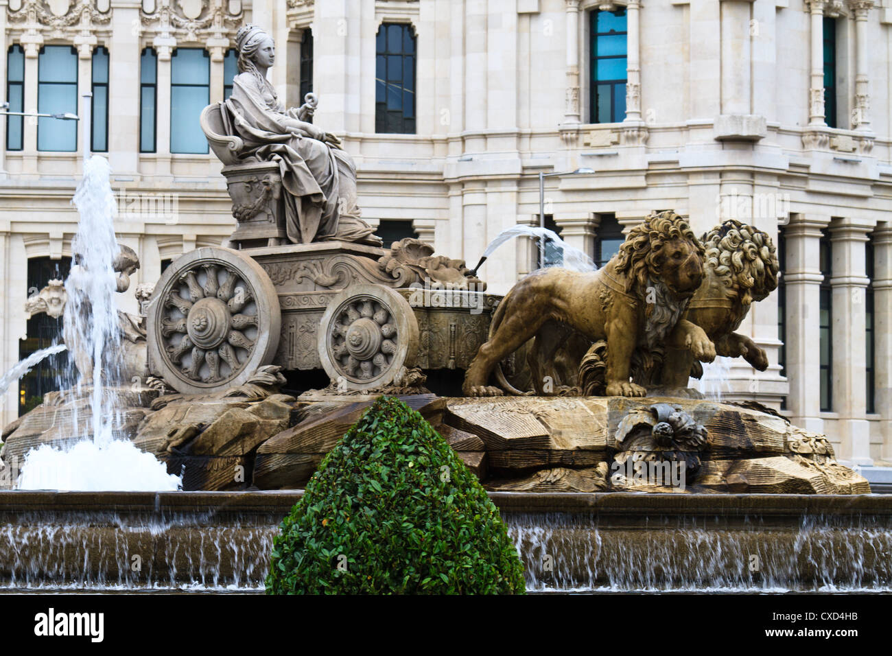 Plaza de Cibeles Fountain, Madrid, Espagne Banque D'Images