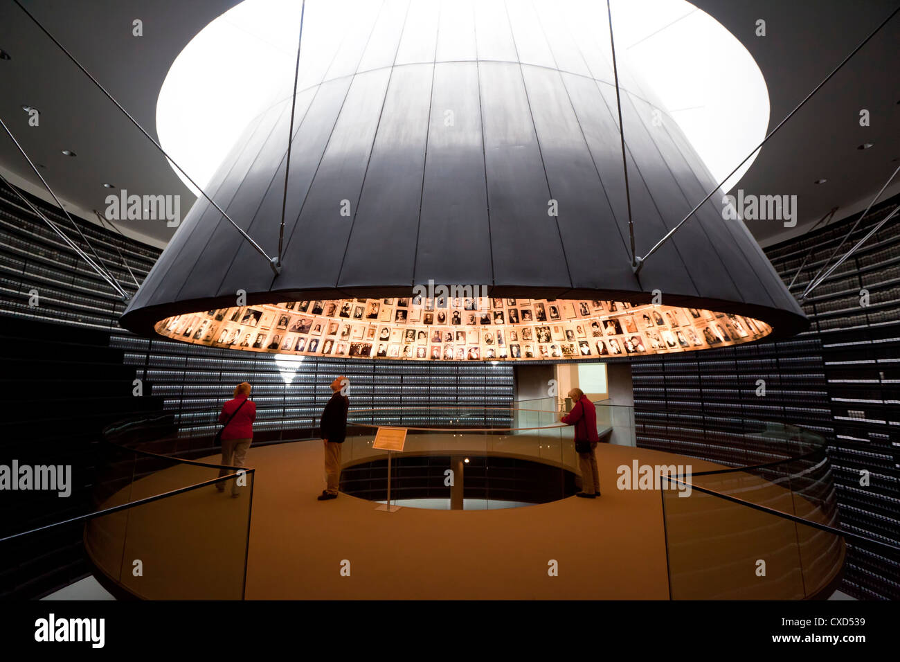 De l'Holocauste Yad Vashem, Salle des noms, le Mont Herzl, Jérusalem, Israël, Moyen Orient Banque D'Images