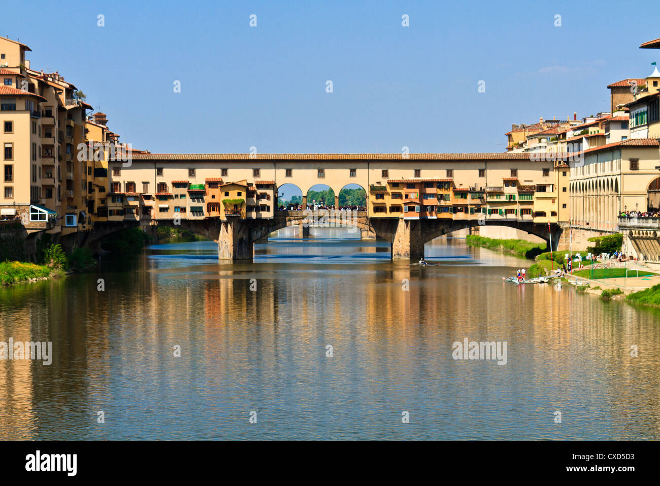 Le Ponte Vecchio, Florence, Toscane, Italie Banque D'Images