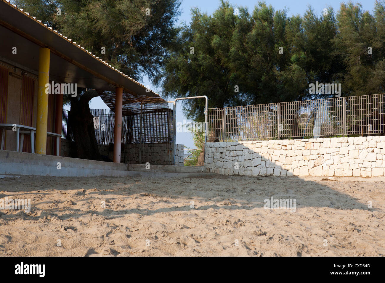 L'Italie, 07/09/2012, un aperçu sur une plage dans un coin de l'Italie du Sud, Italie Banque D'Images