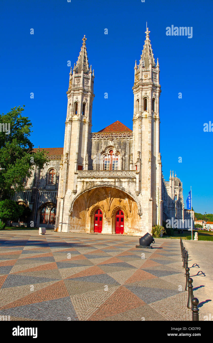 Museu de Marinha 'Naval Museum'. Le Mosteiro dos Jeronimos, Monastère des Hiéronymites de la. UNESCO World Heritage Site, Belem de Lisbonne. Banque D'Images