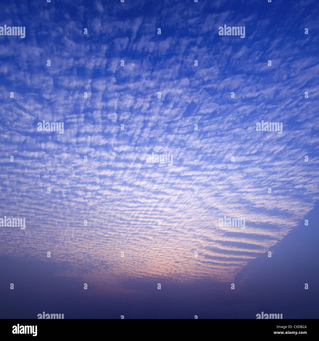 nuages du coucher du soleil Banque D'Images