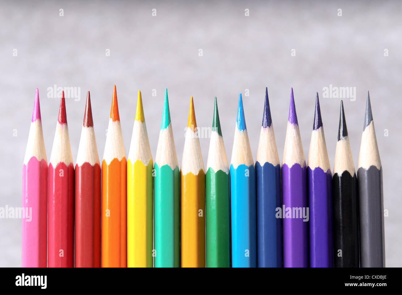 crayons de couleur Banque D'Images