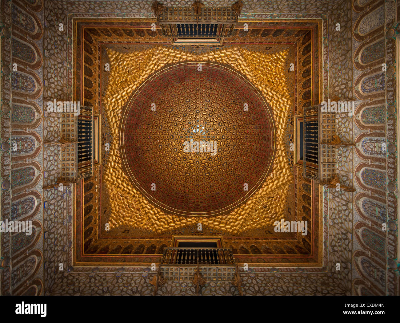 Intérieur de la Alcazars de Séville, Espagne Banque D'Images