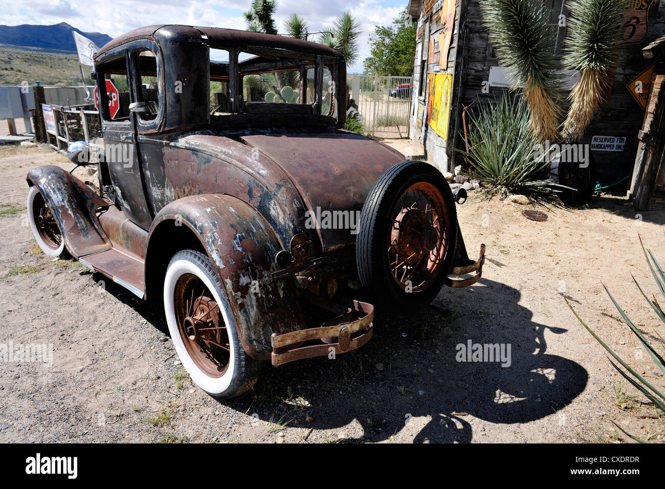 Micocoulier General Store & Gas Station, Route 66, Kingman, Arizona. Banque D'Images