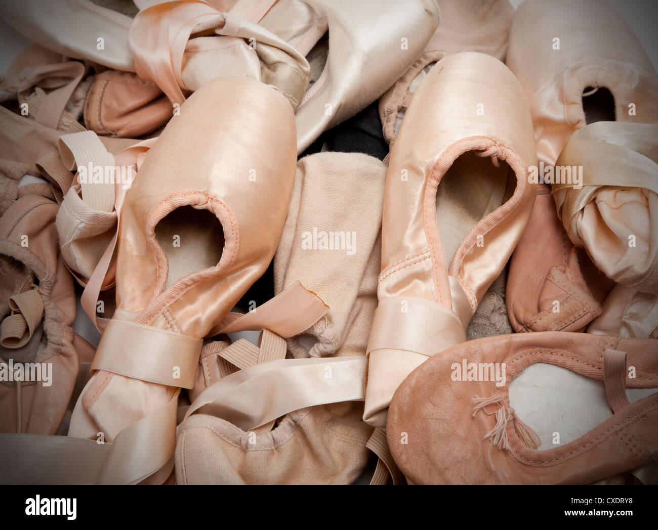 Un groupe de ballet chaussures ou pantoufles Banque D'Images