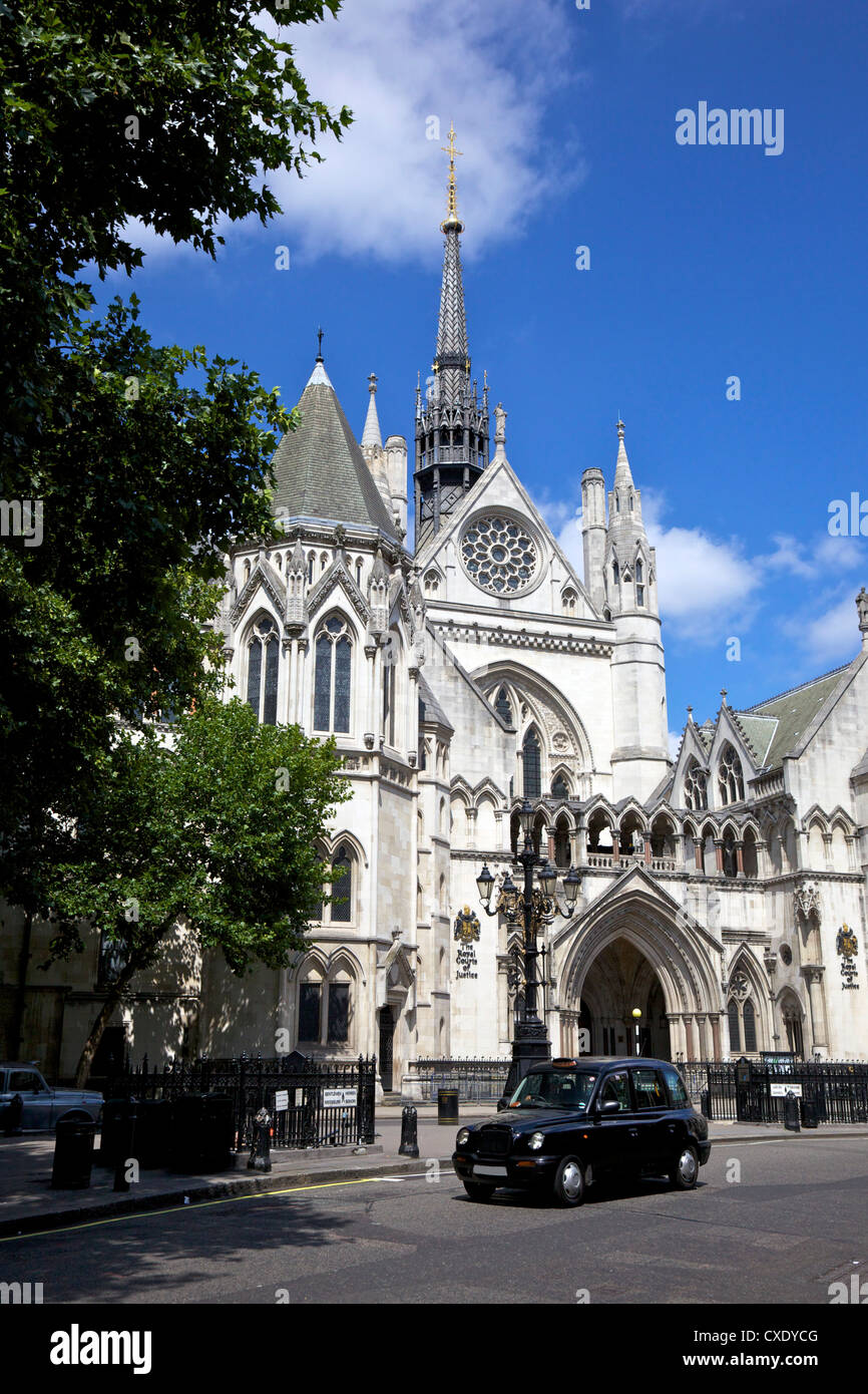 Royal Courts of Justice, ville de Londres, Angleterre, Royaume-Uni, Europe Banque D'Images