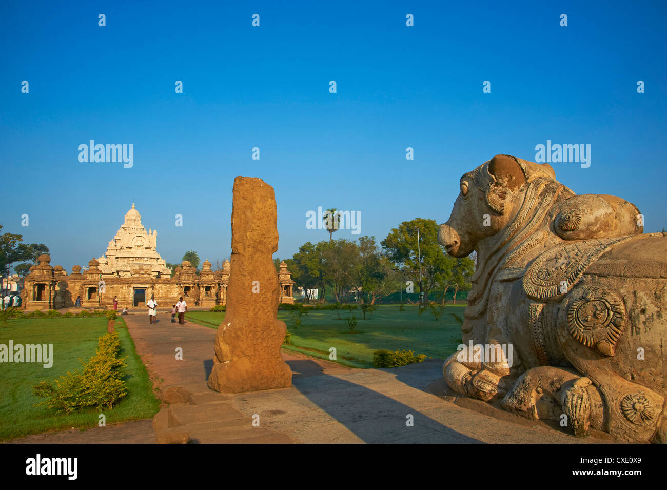 Temple Kailasanatha datant du 8e siècle, Kanchipuram, Tamil Nadu, Inde, Asie Banque D'Images