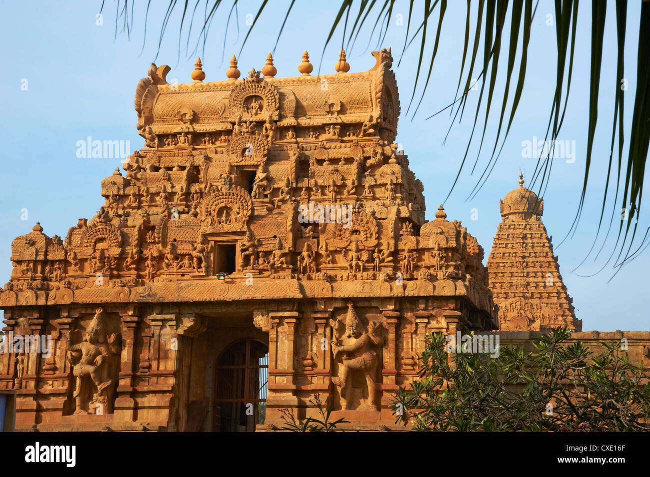 Bridhadishwara temple, UNESCO World Heritage Site, Thanjavur (Tanjore), Tamil Nadu, Inde, Asie Banque D'Images