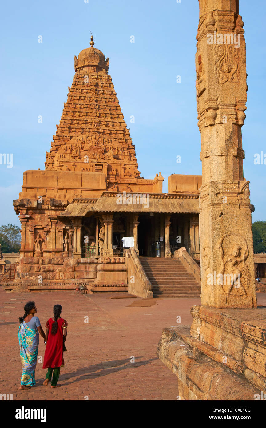 Bridhadishwara temple, UNESCO World Heritage Site, Thanjavur (Tanjore), Tamil Nadu, Inde, Asie Banque D'Images