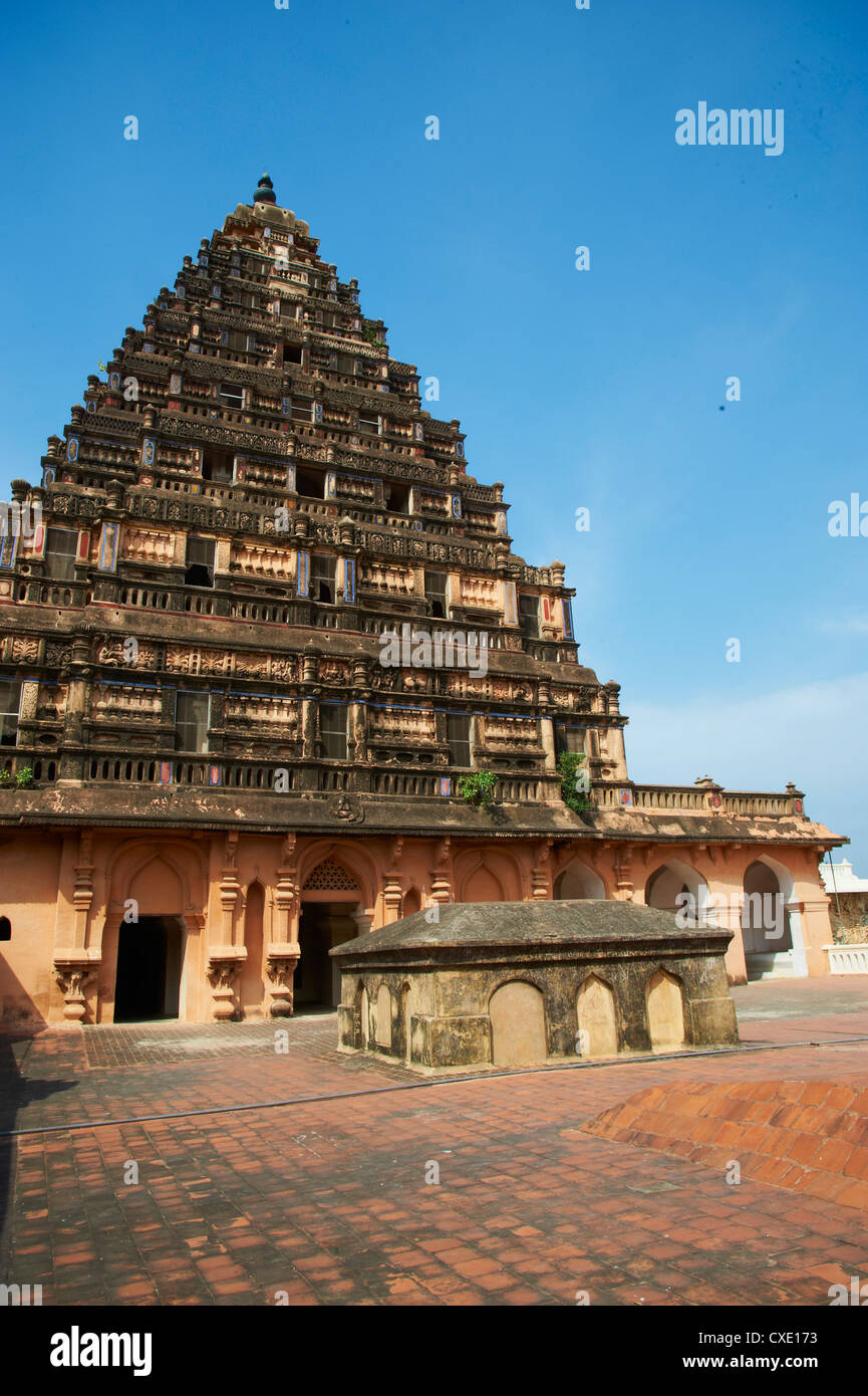 Palais Royal et musée, Thanjavur (Tanjore), Tamil Nadu, Inde, Asie Banque D'Images