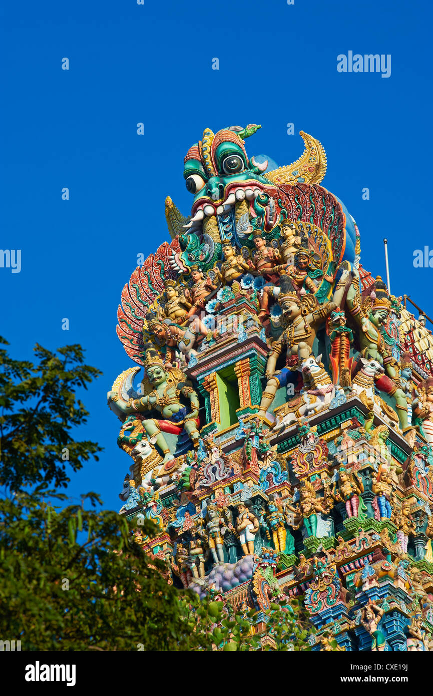 Temple Sri Meenakshi, Madurai, Tamil Nadu, Inde, Asie Banque D'Images