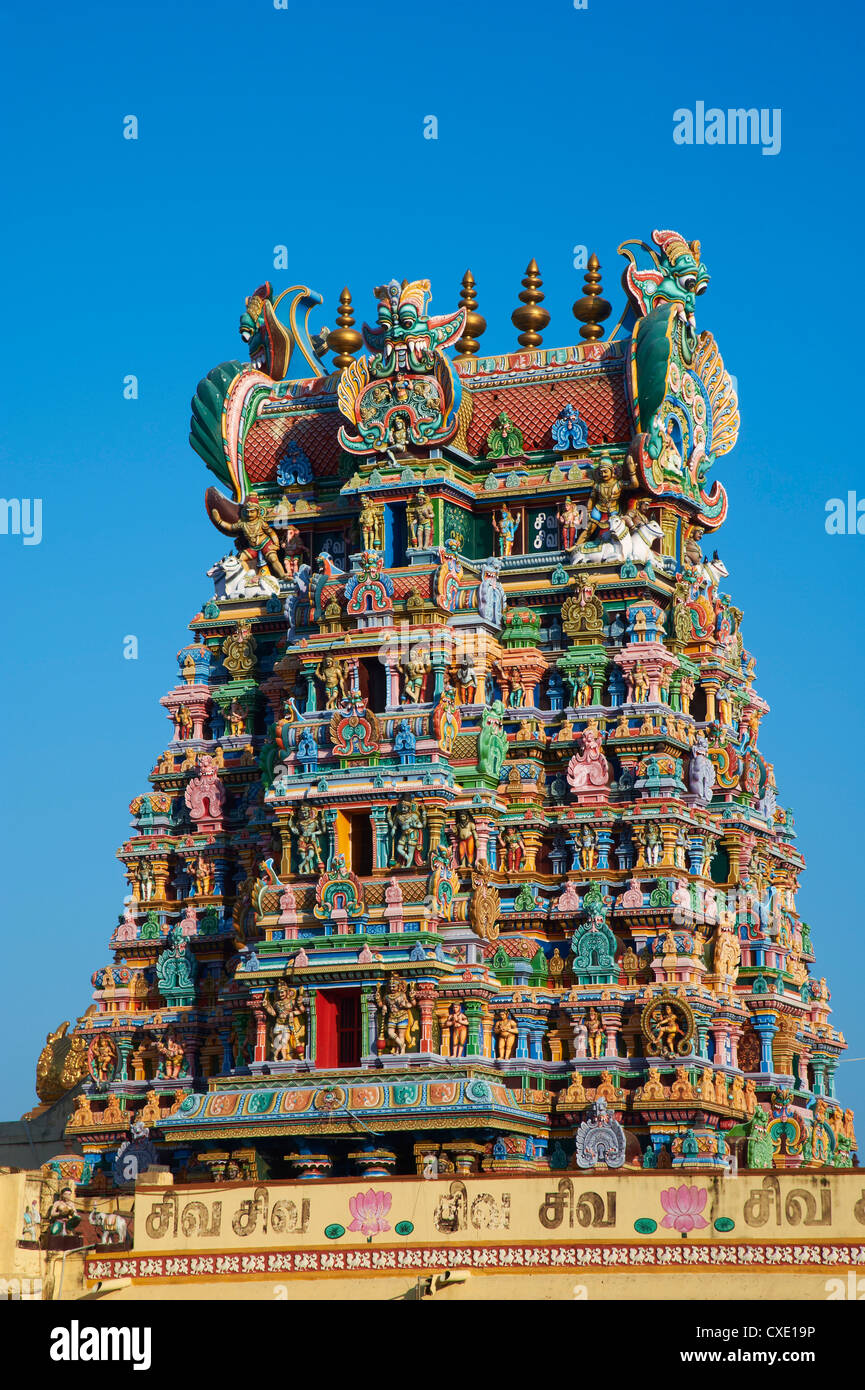 Temple Sri Meenakshi, Madurai, Tamil Nadu, Inde, Asie Banque D'Images