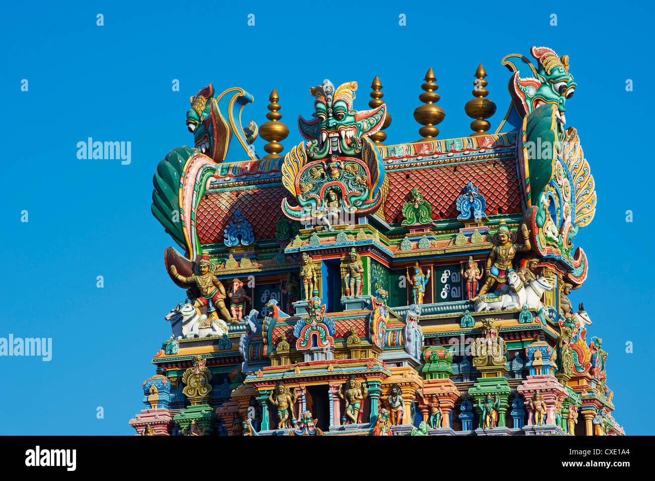 Temple Sri Meenakshi, Madurai, Tamil Nadu, Inde, Asie Banque D'Images