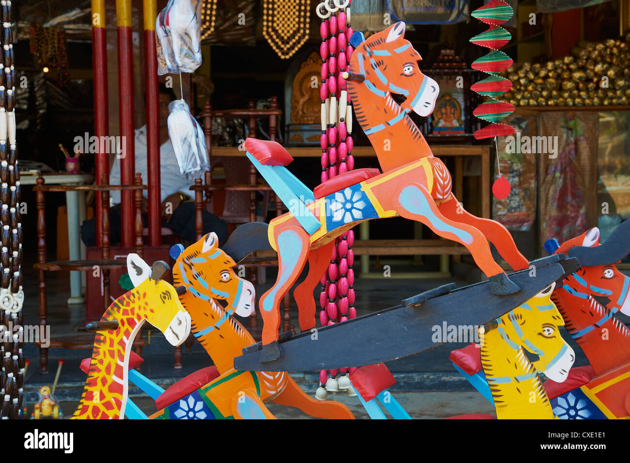 Village Channapatna, célèbre pour les jouets en bois, Mysore, Karnataka, Inde, Asie Banque D'Images