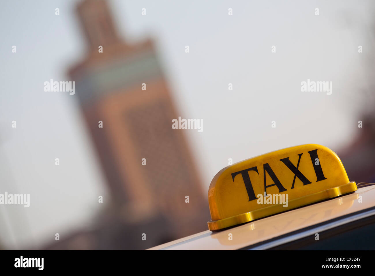 Taxi, Marrakech, Maroc, Afrique du Nord, Afrique Banque D'Images