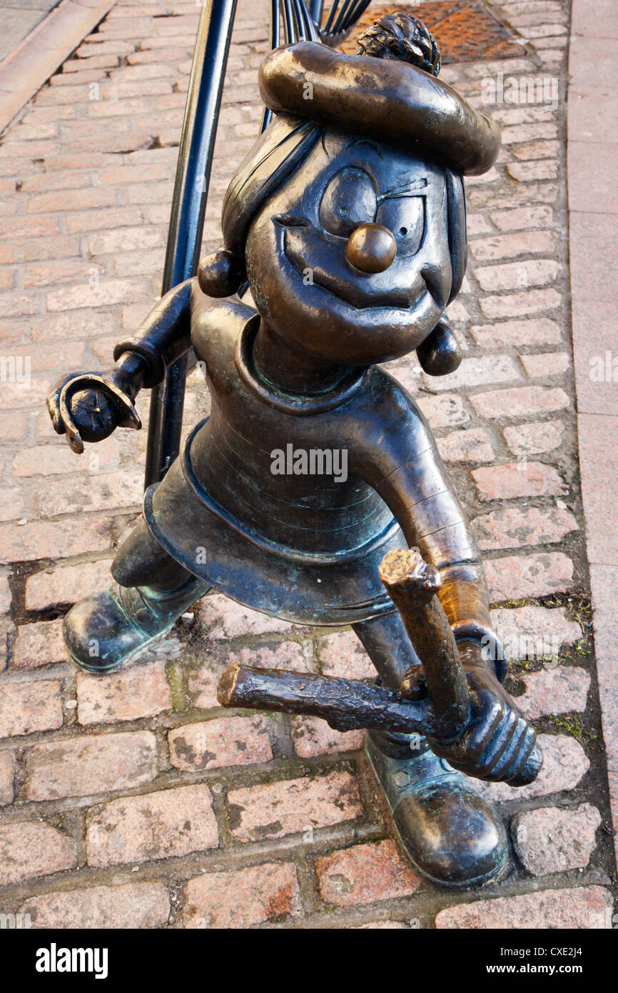 Minnie le Minx statue, Dundee, Écosse Banque D'Images