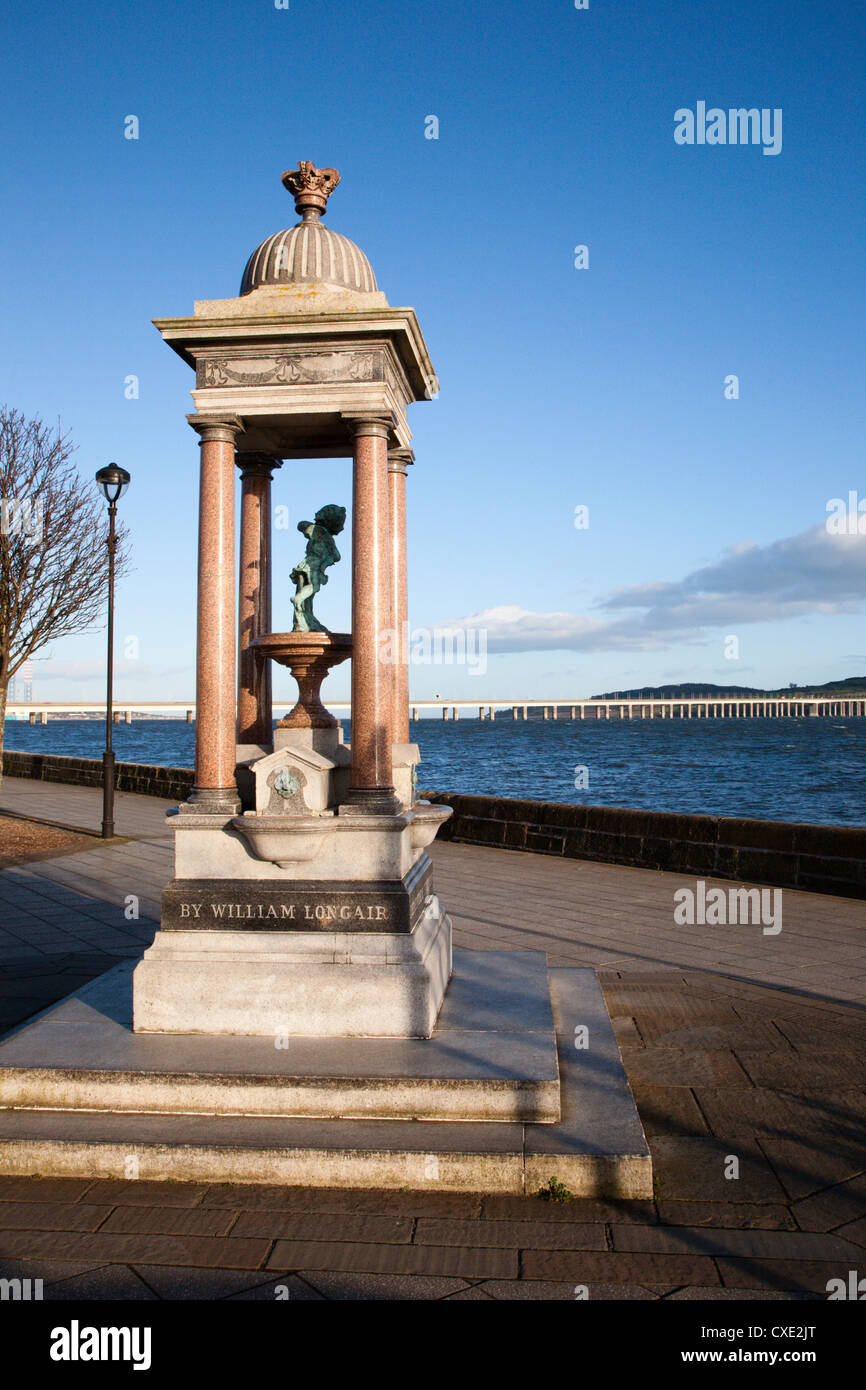 Fontaine d'eau potable, Discovery Point, Dundee, Écosse Banque D'Images