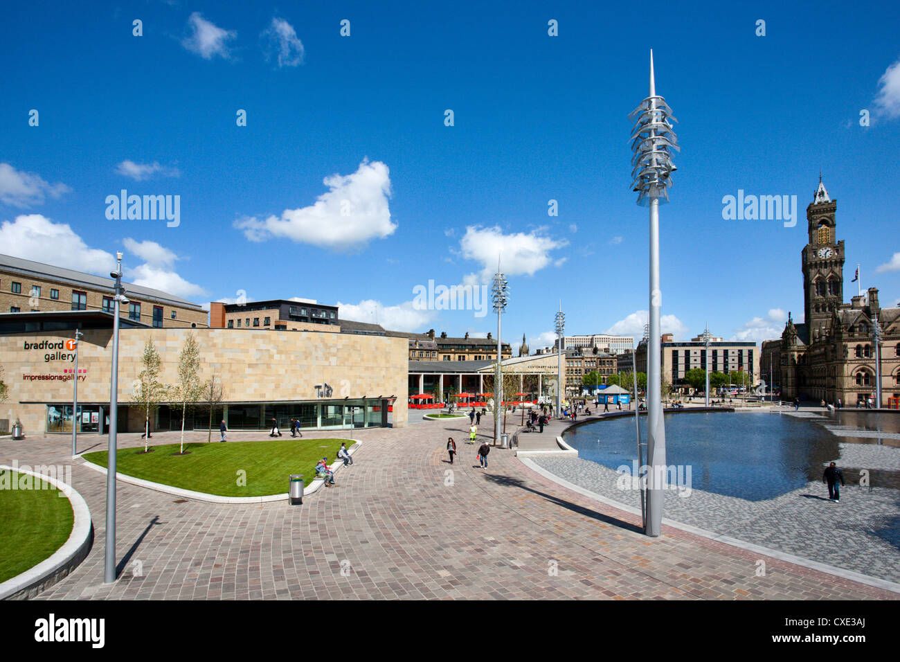 Bradford City Park, ville de Bradford, West Yorkshire, Angleterre Banque D'Images