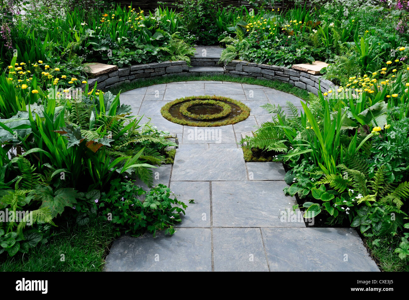 Phoenix Park Dublin Bloom garden show Machnamh deirdre réflexion concepteur pender Banque D'Images