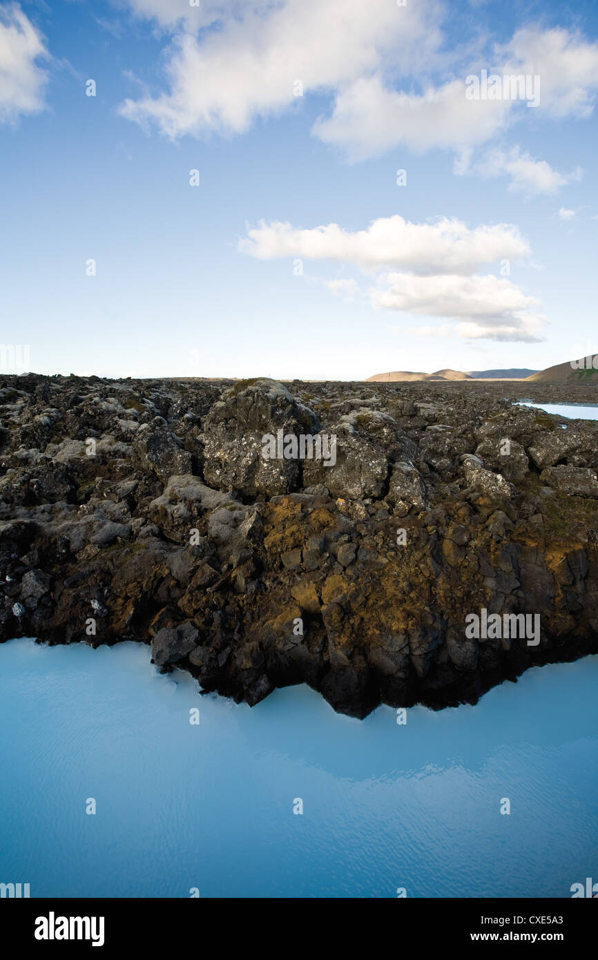 Spa géothermal Blue Lagoon, Reykjanes Peninsula, Iceland Banque D'Images