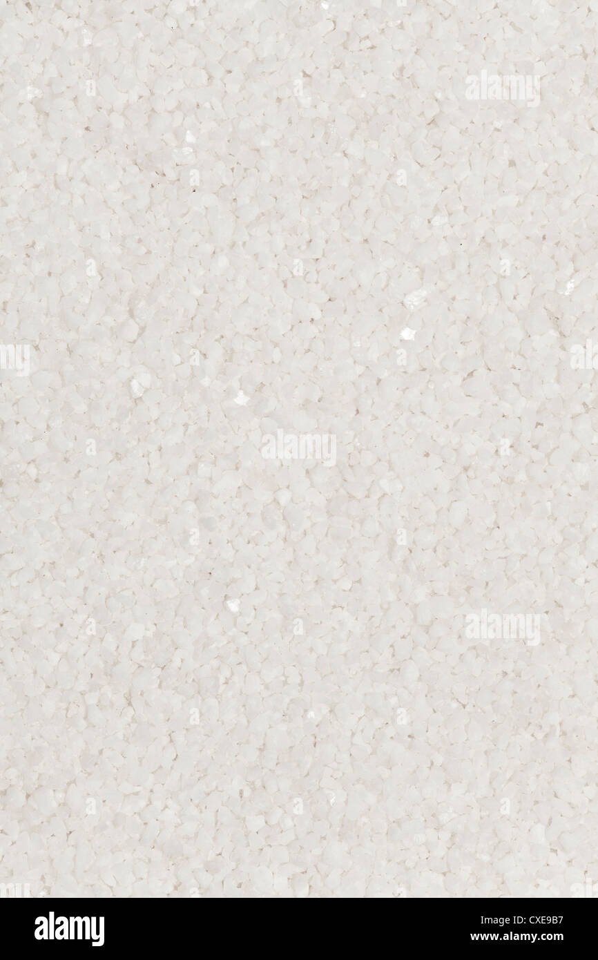 Gros grain de sel de mer, de l'alimentation fond texture granuleuse Banque D'Images
