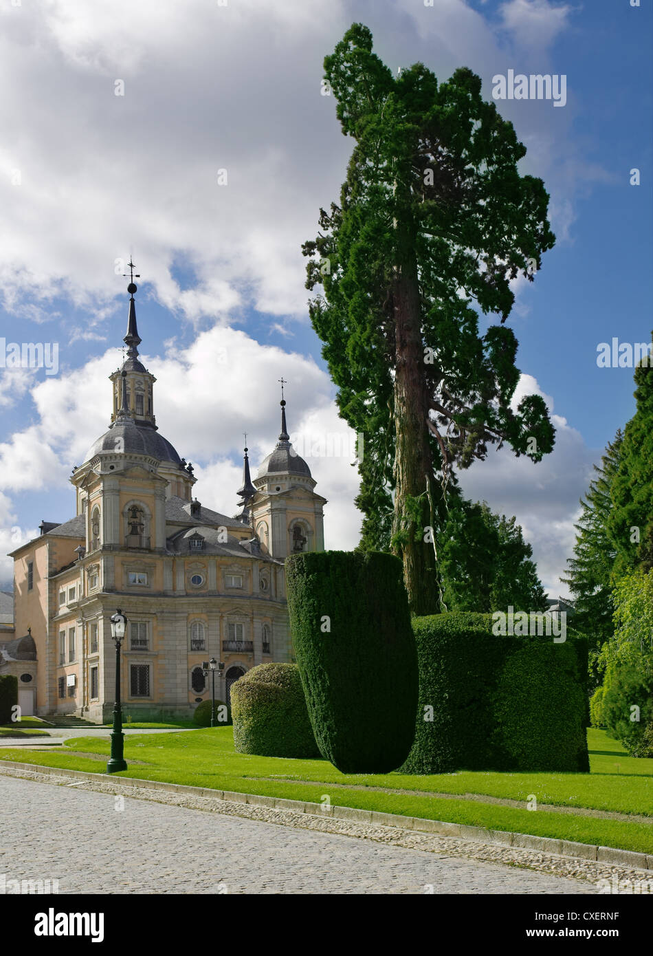Complexe de palais Ildefonso La Granha en Espagne Banque D'Images