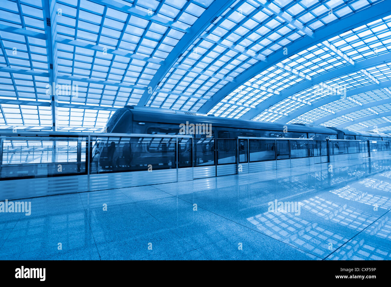 Train express de l'aéroport Banque D'Images