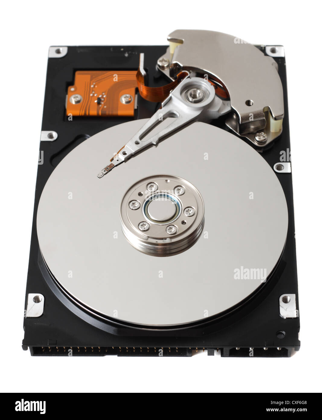 Disque dur isolé sur fond blanc Banque D'Images