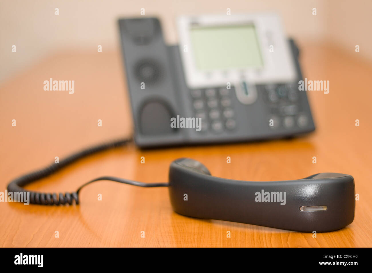 Téléphone numérique moderne, l'accent sur le destinataire Banque D'Images