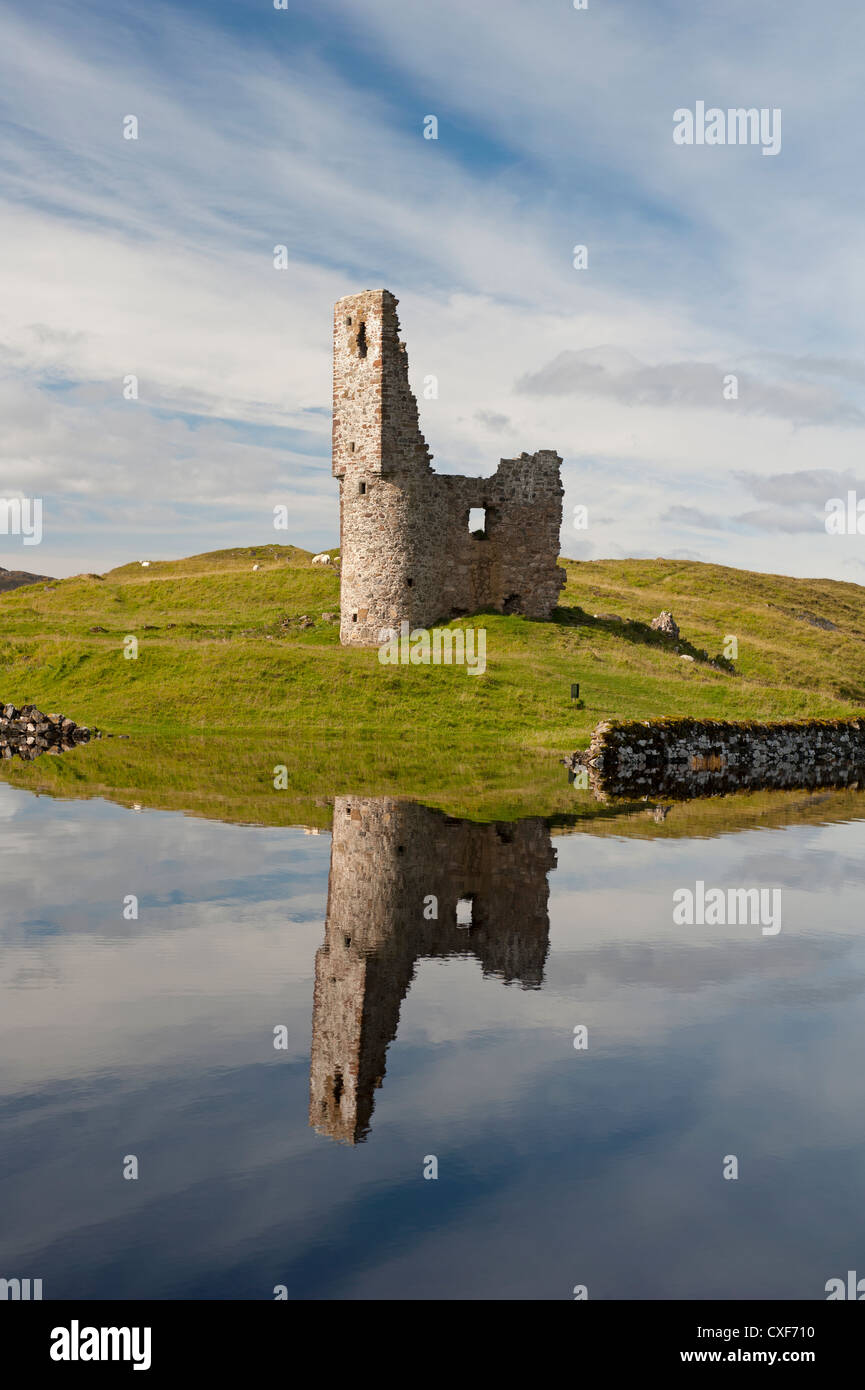 Ardvreck Castle Loch Assynt Sutherland. 8531 SCO Banque D'Images