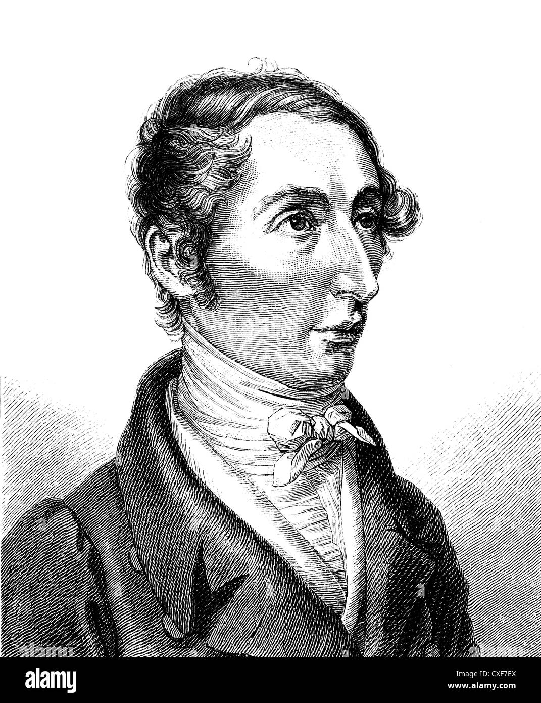 Carl Maria Friedrich Ernst von Weber, 1786 - 1826, un compositeur allemand, chef d'orchestre et pianiste Banque D'Images