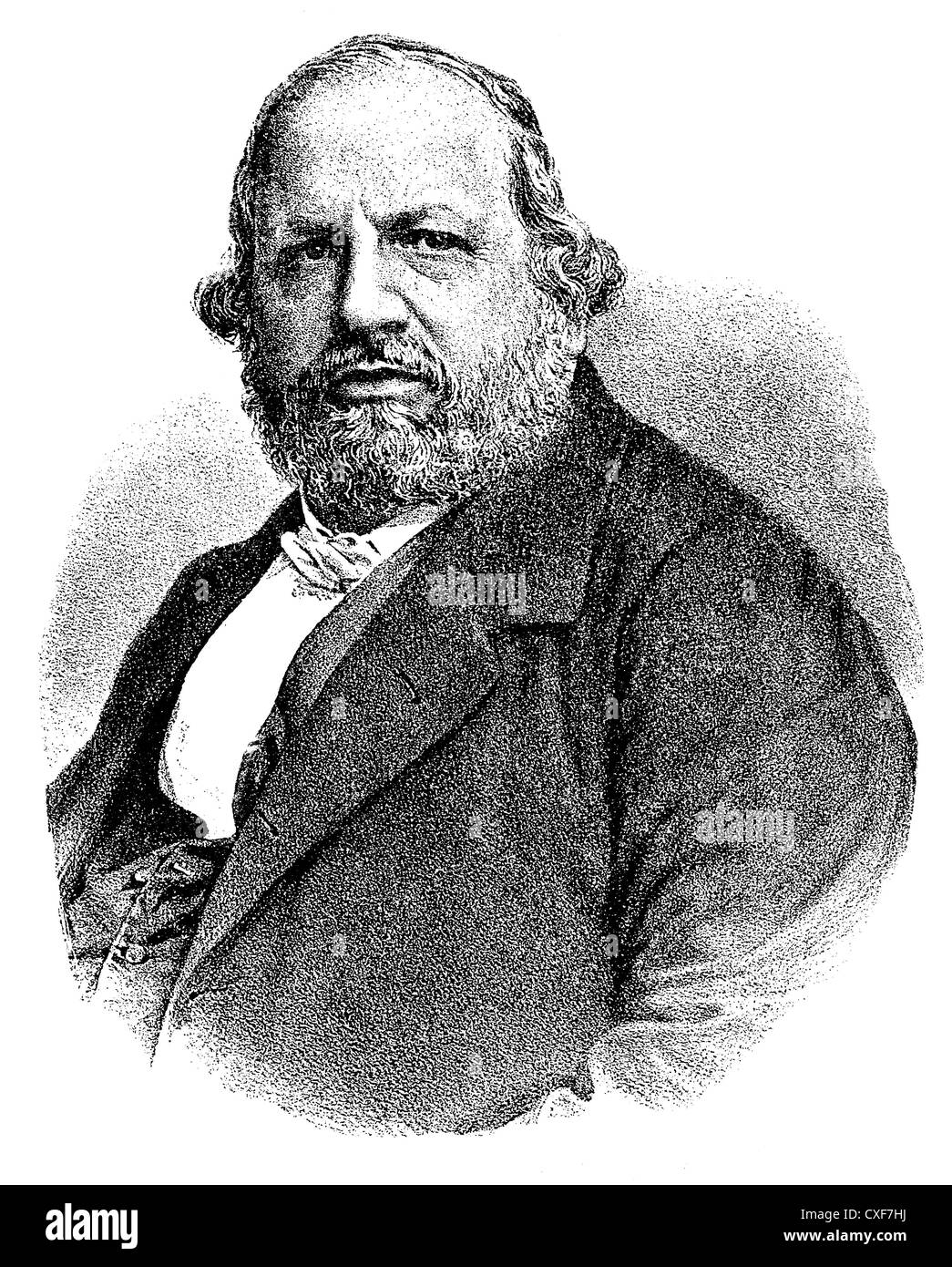 Ferdinand Hiller, 1811-1885, compositeur, chef d'orchestre et professeur de musique, Banque D'Images