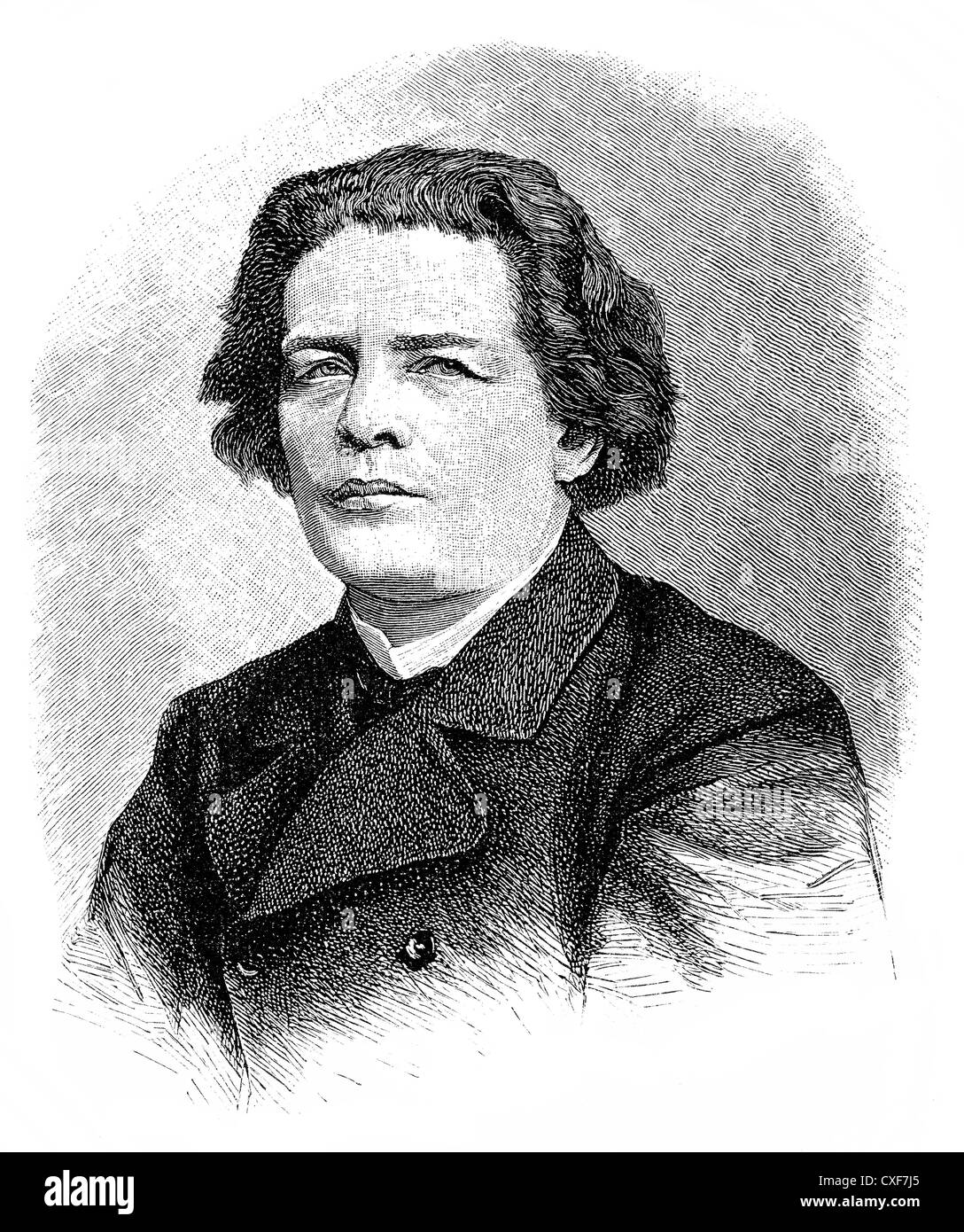 Anton Rubinstein, 1829-1894, compositeur russe, pianiste et chef d'orchestre, Banque D'Images