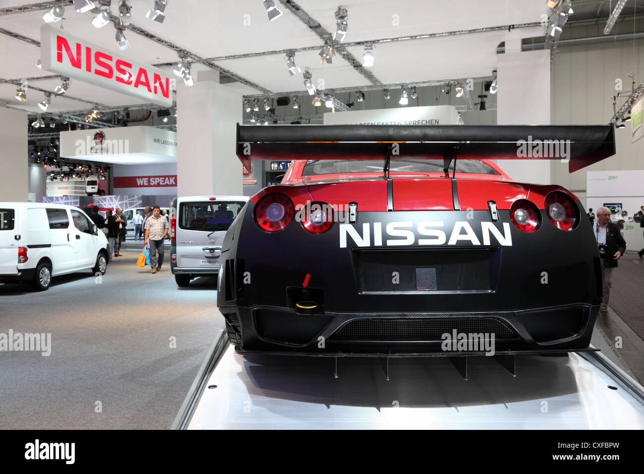 Nissan GT-R Voiture de sport à l'du Salon International des Véhicules Utilitaires Banque D'Images