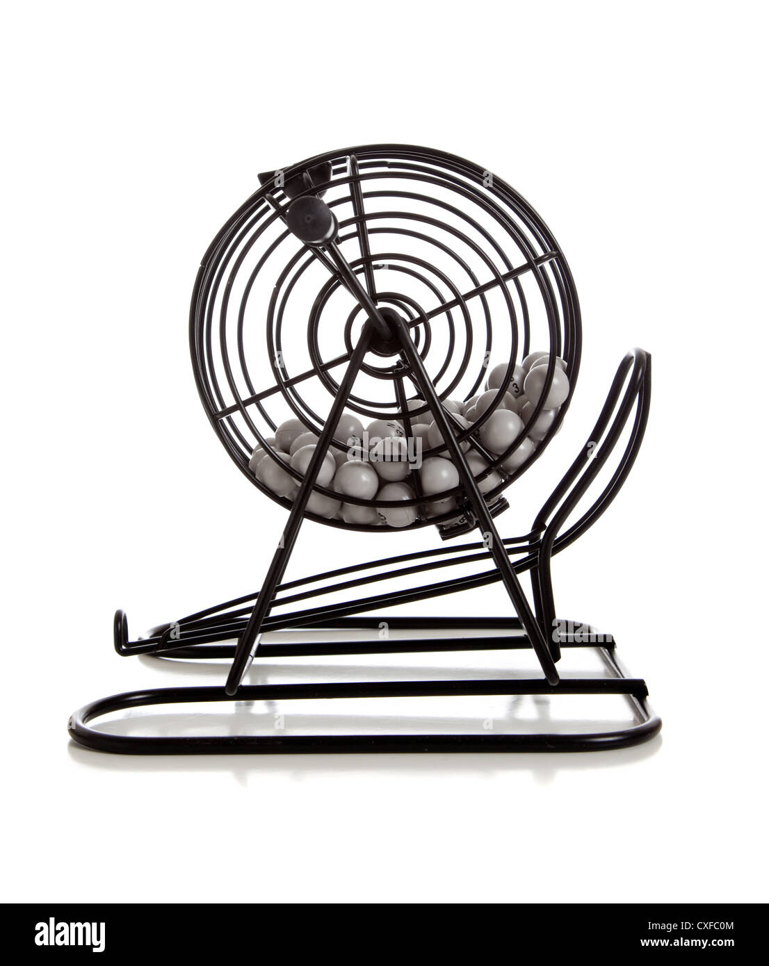 Jeu de bingo sur un fond blanc Banque D'Images