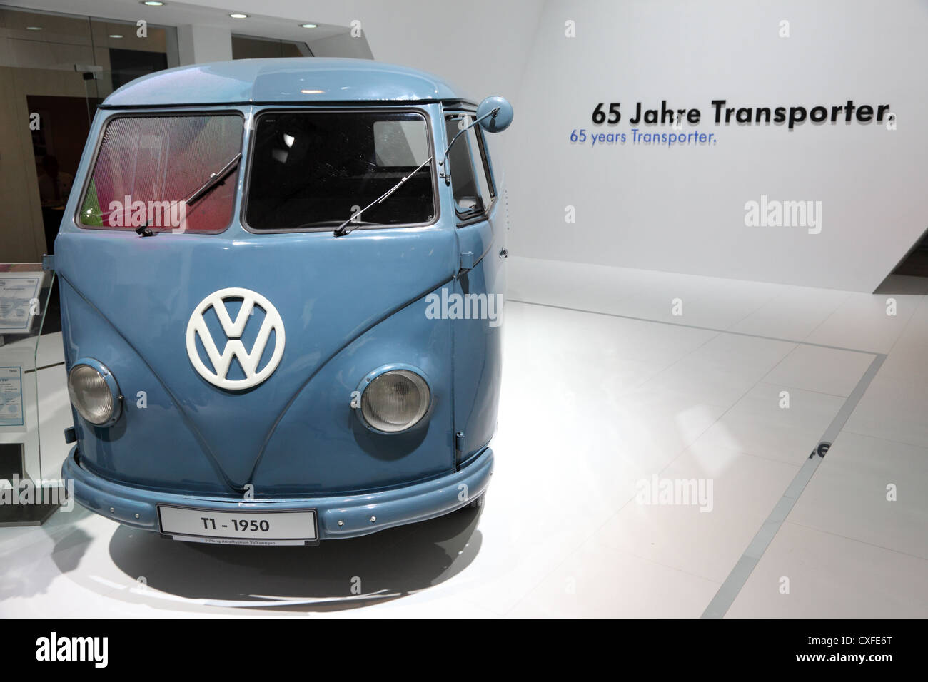 Volkswagen T1 Van de 1950 à l'du Salon International des Véhicules Utilitaires Banque D'Images