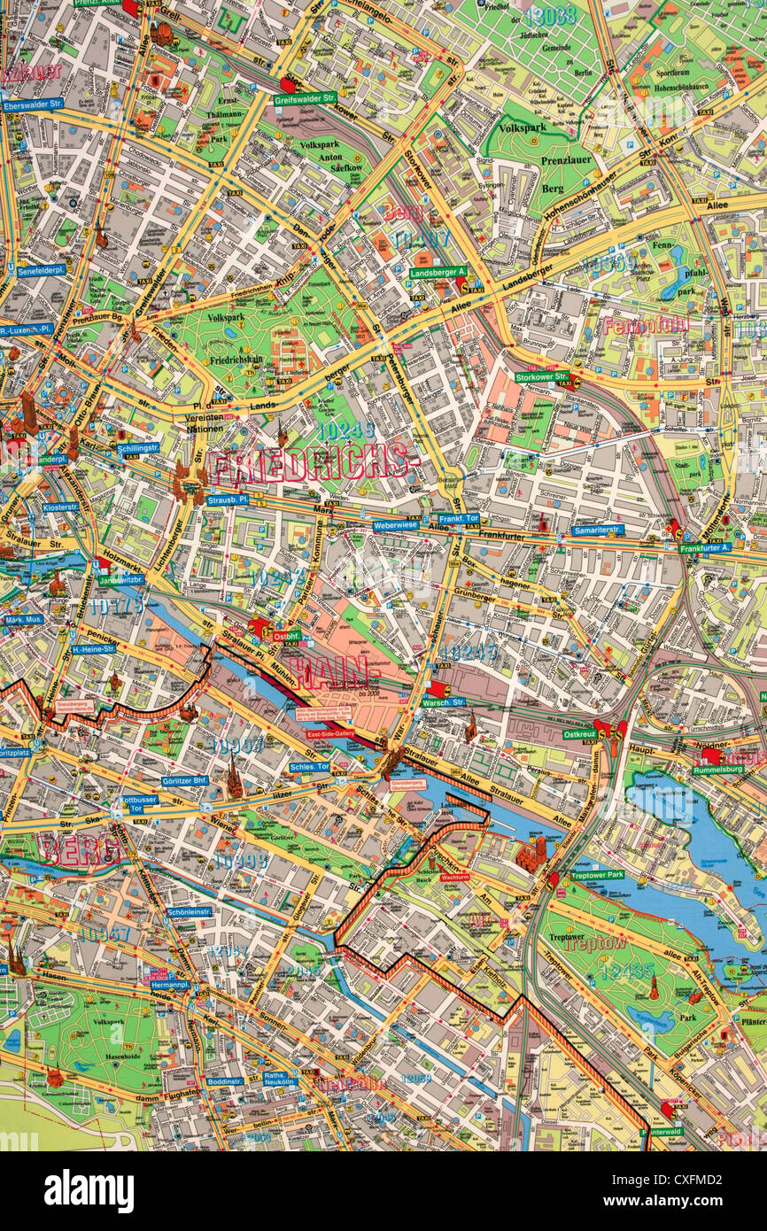 Carte De La Division De L Est Du Mur De Berlin A L Ouest Photo Stock Alamy Carte De La Division De L Est Du Mur De Berlin A L Ouest Photo Stock Alamy