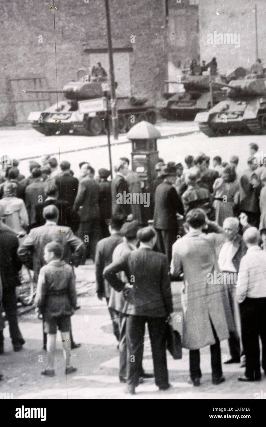 Libre de Berlin en 1961, à l'ouverture du Mur de Berlin Banque D'Images