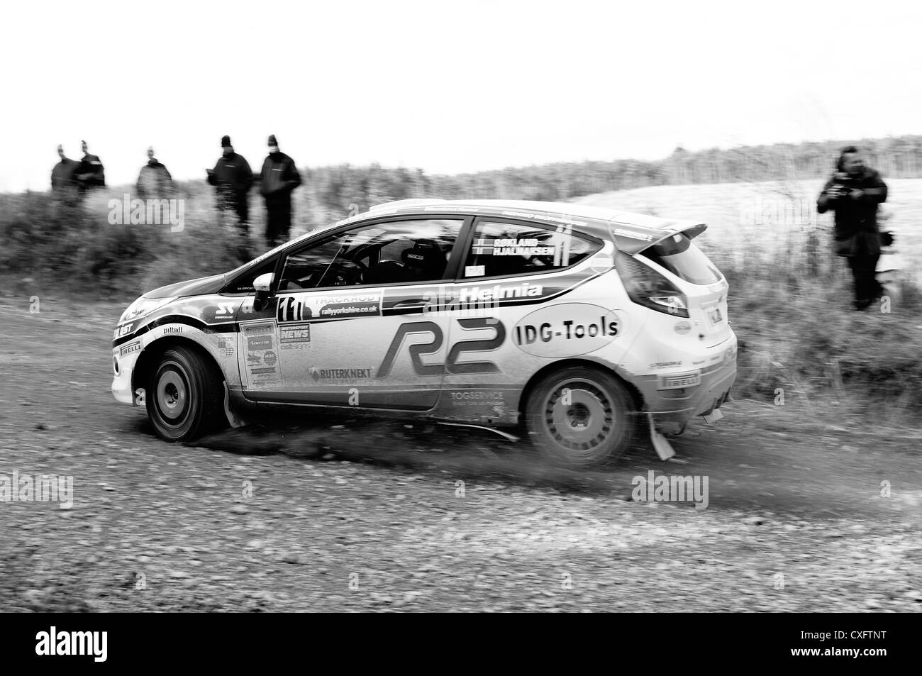 2012 Trackrod rally dans la région de North Yorkshire Dalby forest Banque D'Images