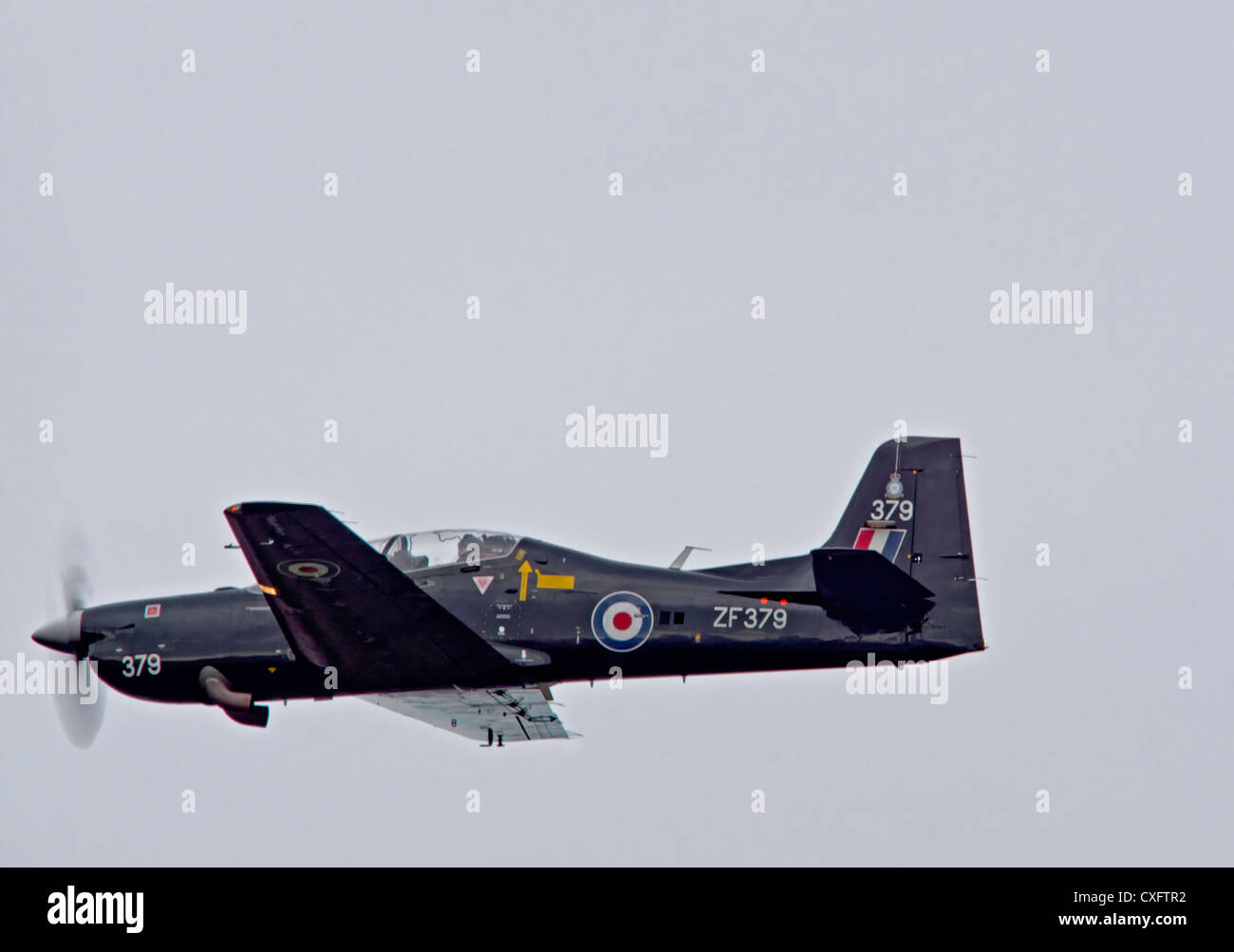 RAF Tucano Court T1 entraîneur de base Banque D'Images