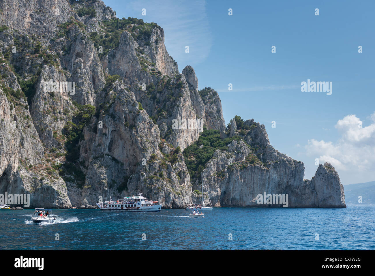 Faraglioni, île de Capri, Italie. Banque D'Images